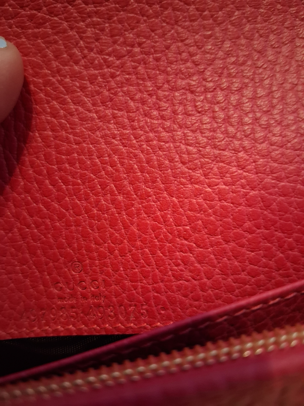 Gucci Hot Pink GG Marmont Leather Wallet on Chain - Picture 8 of 9